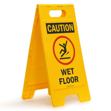 Plastic Wet Floor Sign